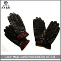 ZF5661 guantes de cuero más nuevos de la manera del hombre del invierno al por mayor
